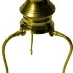 Yoshiva Brass Tripai Shivlinga Jal & Milk Abhishek Brass Lota and Tripai Stand