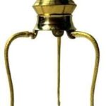 rudraksha Tripai Shivlinga Jal & Milk Abhishek Set with Brass Lota and Tripai Stand for Shiva Pooja – Golden