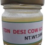 TDN Farm Fresh Organic A2 Ghee - NDDB A2 Lab Certified, 30ml Glass Bottle Desi Ghee, A2 Cow Ghee, Made by Curd Churning Vedic Bilona method