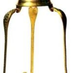 Navyaksh Pack of 1 Brass Lota for Puja Tripai Lota for Jalabhishek of Shivling Decorative Showpiece - 22 cm (Brass, Gold)
