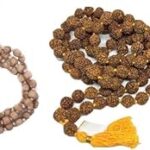 Achleshwar Combo of Mala Original 108+1 (Beads) Tulsi Mala, Rudraksha 5 Mukhi Mala (9 MM) for |Wearing||Chanting||Pooja||Meditation|