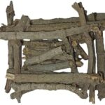Wooden Palm Pooja Havan Mango Wood and Sticks Lakdi Samagri (500 Gram, 8-10 inch) (Mango Wood)