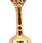UAPAN Brass Puja Bell (Gold_2.5 Inch X 2.5 Inch X 5 Inch)