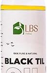 LBS Pure Black Til Oil 100% Extra Virgin Cold-Pressed Natural Sesame Oil For Skin Hair & Scalp Antioxidant & Hydrating Rich In Essential Fatty Acids Nourishes Moisturizes & Revitalizes 200Ml (Pack_1)