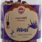 Dhoop Sticks for Pooja – Dhup Batti with Holder | Natural Agarbatti Incense Sticks for Meditation, Puja, Home Fragrance (Pack of 1) (200gm, Lavender)