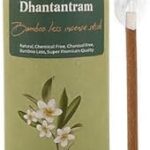 Dhantantram Natural Cow Dung Nag Champa Bamboo Less Incense Sticks Charcoal Free Dhoop Sticks Agarbatti with Stand, 30 Piece (Nag Champa)
