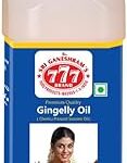 777 Gingelly Oil 500ml Jar (Pack of 2) | Chekku Cold Pressed Sesame Oil for Cooking & Pooja