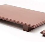 Kraftz Combo Pack of 2 Handcrafted Wooden Puja Peeta Chowki | Large & Small Stool for Puja Idols |Wooden Puja Chowki Table for Festivals