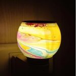 SHREE HANS CREATION Ceramic Kapur Dani Electrical Camphor Diffuser Home Fragrance Oil Burner Aroma Night Lamp (Pcs-1Design-87)