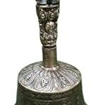 NIM Bronze Large Style Medium Pooja Bell Used for Pooja and Meditation or Table Decoration with The Height of 6.5 inches Handmade Work Peaceful and Long Lasting Sound an Ideal Pooja Gift
