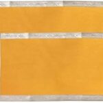 REMZ Set of Two Multipurpose Yellow Velvet Cotton Aasan for Puja Cloth Mat | Mandir, Temple, Home, Office, Base, Chawki, Slab 35cm/ 25 cm