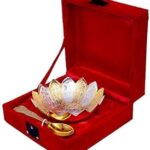 CRAFTS KING White Metal Floral Bowl Set, Gold - 2 Pieces