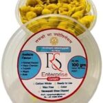 Ghee Diya with Batti Pack of 100 Kesar chandan Flavour| Readymade Ghee Wicks| Diya Batti for Puja, Festivals & Other Religious Rituals| Wax Free