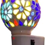 DS ENTERPRISE Ceramic Kapur Dani Electrical Camphor Diffuser.Home Fragrance Aroma Glass Kapoor Dani & Essential Oil Diffuser Burner & Night Lamp-2027-Terlo-J