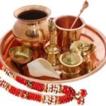 Fashion Passion India Indian Special Brass Pooja Thali Set for Pooja Decorative Complete Occasional