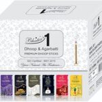 BHATIAS 1 DHOOP & AGARBATTI Long Dry Incense Sticks Pack of 2– Natural & Charcoal-Free Dhoop Agarbatti for Pooja, Meditation & Home Fragrance | Herbal Aroma | Low Smoke with12 Fragrances