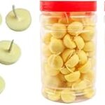 Mclear Pure Cow Ghee Diya with Phool Batti Cotton Wicks Jyot for Home Pooja Aarti Rituals & Special Diwali Decoration Handmade Wax Free (1)