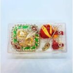 AargKraft Pooja Kit for Home and Temple | Complete Puja Samagri Kit for Diwali, Ganesh Pujan, Satyanarayan Pooja | Worship Box with Tika, Moli, Rice, Turmeric, Bowls | Ideal for Daily Rituals