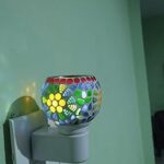 SHREE HANS CREATION Ceramic Kapur Dani Electrical Camphor Diffuser Home Fragrance Essential Oil Burner Aroma Night Lamp (Pcs-1, 28-Design)