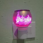 SHREE HANS CREATION Ceramic Kapur Dani Electrical Camphor Diffuser Home Fragrance Oil Burner Aroma Night Lamp (Pcs-1 Ram Mandir-D)