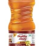 Emami Healthy & Tasty Kachchi Ghani Mustard Oil Regular, 825 g PET Bottle