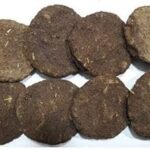 Gau Organics Pure Cow Dung Cake, 100% Natural Gobar Uple, Havan Kanda for Hawan Kund and Religious Purposes (Set Of 10 Pcs)