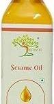 Ecoyug Wood Pressed Sesame | Cold Pressed | 100% Pure & Natural Til Oil | Traditional Ghani Extracted | ideal for Indian Cooking, Oil Pulling & Massage | Edible Til Oil for Healthy Living | 1L Bottle