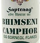 Saptraag 100% Pure Natural Original Chemical Free BHIMSENI Kapoor | Camphor | Kapur with Zero Residue – 100g Jar