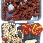 Nagaana Rudraksha Mala and Tulasi Mala 108 Beads with 2 Gopi Chandan and 2 Pooja Moli Thread in a Plastic Box for Men and Women Pack of 2