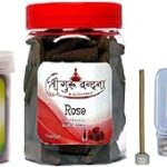 SHREE GURU VANDANA DHOOP V AGARBATTI Guggul Dhoop in Round Box-Rose Dhoop 60cones-Chandan 40 Incense Agarbatti Best for Pooja,Spa and Home Fragnance