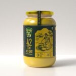 Purely Desi's A2 Cow Desi Ghee 1kg ? Vedic Bilona Method | Traditional Curd-Churned Ghee | Grass-Fed Cows | Organic, Lab-Tested, Danedar Texture | Glass Jar | Pure & Natural