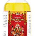 WQT - Bhagwan Shri Satyanarayan Pooja Oil - 1000 ML for Hindu Religious Ceremony, Grahpravesh Poojan Oil, Hawan, Festival Hindu Ritual Pooja Special Pooja Oil - 1000 ML