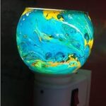 SHREE HANS CREATION Ceramic Kapur Dani Electrical Camphor Diffuser Home Fragrance Oil Burner Aroma Night Lamp (Pcs-1 Ram Mandir-U)