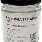Itisha Treendzs Flakes Desi Baras Kapur | Kapoor for Pooja | Puja Camphor for Meditation Pack of 1 (100 GMS)