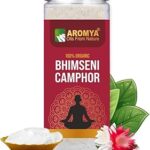 Aromya Pure Bhimseni Camphor Kapoor/Kapur Jar | 100% Pure Camphor Purifying & Pleasant Fragrance for Pooja, Hawan, Air Freshener | Unadulterated Camphor- Bhimseni Camphor- 150 Grm Pack of 1
