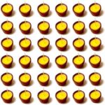 OGU Ready to Use Terracotta Wax Free Clay Cow Ghee Diya Filled with Cow Ghee and Hand Made Cotton Wick for Puja - Pack of 36 Pcs.