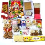 Phuns Mart Satyanarayan Pooja Kit , Prayer KitSatyanarayan Pooja Kit , Prayer Kit God Idol 1 Photo, Shudh Ganga Jal ,Roli, Sindoor/Kumkum , Haldi, Camphor, Akshat, Matchbox, Agarbatti, Rui BattiMadhu, , Itra, MoliMishri, Loung, Elaichi, Peeli Sarso, Coconut, Bell, Rice, Garland, Rangoli, Chunri, Diya