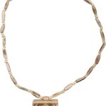 DEV SAMAGRI Original Tulsi bhaktmaal Locket/Mala with Radha Name Beads (22 Inches) for Men & Women