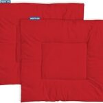 Nextgo Square Floor Mat Pooja Aasan Yoga Dinner Ghar Office Garden With Microfiber Feeling Soft Flipper Size (2 Feet X 2 Feet 24''X 24''Inch, Sinduri Red)