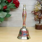 DreamKraft Brass Handcrafted Puja Bell ? Traditional Temple Bell for Religious Ceremonies and Home Worship