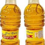 SRI VARI Divya DEEPAM Oil Pitambari Design, 450 MLPack of 2 Pooja Oil/Diya Oil/Lamp Oil, Deepam Oil for Pooja, 450ml Pack of Two.