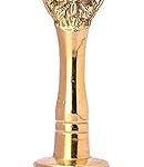 Navkriti Brass Pooja ghanti aarti Hand Bell for Worship (Brass_Medium Size)