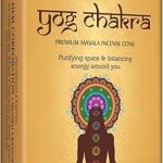 HEM YOG Chakra Premium Masala Incense Cone Pack of 6 |Dhoop Cones (60 Units)|Bamboo Less Dhoop Cones for Pooja, Meditation, Relaxation, Yoga|Dhup for puja with Holder