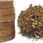 GAVO HARSHIDDHI Desi Cow Dung Cake 40 Piece and Natural Havan Kund Samagri 400 Gram/for Vedic Yagya, Pujan, Havan, Worship Puja, Pooja Samagri