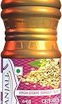 Patanjali Sesame Oil (Gingelly) Pure & Natural Til Oil for Cooking, Frying, 500 ML Bottle