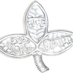 OSG 925 Pure Silver Belpatra Leaves for Puja – 1 Pcs (1g Total Weight) | Sacred Bilva Leaves with 'Om Namah Shivaya' Engraving | Silver Puja Accessory