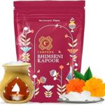 Camveda Pure Bhimseni Camphor Kapoor/Kapur 50g (Pouch) | 100 % Pure Camphor | Purifying & Pleasant Fragrance for Pooja, Hawan, Air Freshener | Unadulterated Camphor- Bhimseni Camphor- Single Pack