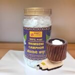 Bhakti2Shakti Bhimseni (Original) Camphor 500gm Jar with Sheesham Wood Kapur Dani - Pack of 1 | 100% Pure | for Puja, Aromatherapy & Air Freshener | Sweet Fragrance