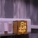 KWIZEAN Wood Karpooram Camphor Kapoor Dani Diffuser Electric Burner Machine Electrical Stand for Home Fragrance - Mahakal- Pack 1
