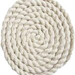 Agnirva Akhand Jyot Batti Twisted Cotton Long Wick for Akhand Jyot, Diya Batti for Long Lasting Puja/Aarti, 33 inch for Navratri Diwali Special (Pack of 12, White)